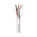 Bobina de 305 Metros (1000 Pies) de Cable 4 x 22 AWG BLINDADO / RISER / Color Blanco / Para Aplicaciones de Audio, Seguridad y Control