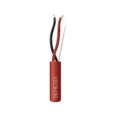 Carrete de Alambre 305 Metros (1000 Pies) / 2 x 16 AWG / Riser / Color Rojo / Tipo FPLR, CL3R, (UL) FT4 / Para Aplicaciones en Sistemas de Detección de Incendio y Sistemas de Evacuación
