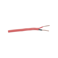 Carrete de Alambre de 305 Metros (1000 Pies) / 2 x 14 AWG / Riser / Tipo FPLR-CL3R / Color Rojo / Para Aplicaciones en Paneles de Detección de Incendio y Sistemas de Evacuación