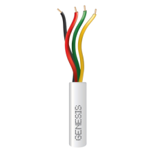 Bobina de 305 Metros (1000 Pies) / Alambre de Cobre / 4 x 22 AWG / Riser / Color Blanco / Para Aplicaciones de Alarmas de Intrusión / Sistemas de Automatización Bobina de 305 Metros (1000 Pies) / Alambre de Cobre / 4 x 22 AWG / Riser / Color Blanco / Para Aplicaciones de Alarmas de Intrusión / Sistemas de Automatización