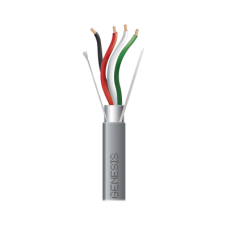 Carrete de 305 Metros (1000 Pies) / Cable 4 x 18 AWG / Color Gris / Blindado / Riser / Aplicaciones de Audio Control de Acceso y Automatización Carrete de 305 Metros (1000 Pies) / Cable 4 x 18 AWG / Color Gris / Blindado / Riser / Aplicaciones de Audio Control de Acceso y Automatización