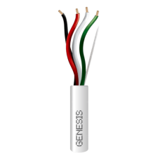 Bobina de 152 Metros (500 Pies) de Cable / 4 x 16 AWG / Cable Audacious / Riser / Libre de Oxígeno / Color Blanco / Aplicaciones de Alarmas de Intrusión y Automatización Bobina de 152 Metros (500 Pies) de Cable / 4 x 16 AWG / Cable Audacious / Riser / Libre de Oxígeno / Color Blanco / Aplicaciones de Alarmas de Intrusión y Automatización