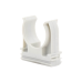 Soporte de presión (Abrazadera), PVC Auto-extinguible, abierto para tubería de 25 mm
