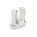 Soporte de presión (Abrazadera), PVC Auto-extinguible, abierto para tubería de 25 mm