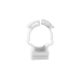 Soporte de collar (Abrazadera), PVC Auto-extinguible, cerrado para tubería de 20 mm