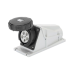 BASE DE SUPERFICIE ANGULADA 90° - IP67 - 3P+N+T 125A 480-500V 50/60HZ - NEGRO - 7H - CABLEADO A TORNILLO