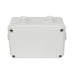 Caja Estanca de PVC Para Derivación y Conexión, 6 Entradas, Tapa Atornillada, 120x80x50 mm (Área interna), Uso Exterior IP55, Material que no Propaga el Fuego y Libre de Hálogenos