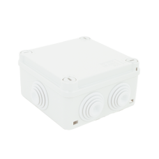 Caja Estanca de PVC Para Derivación y Conexión, 6 Entradas, Tapa con Tornillo de 1/4