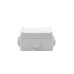Caja Estanca de PVC Para Derivación y Conexión, 6 Entradas, Tapa Atornillada,100x100x50 mm (Área Interna), Uso Exterior IP55, Material que no Propaga el Fuego y Libre de Hálogenos