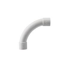 Curva de radio estrecho para tubería rígida, recomendado para cables de datos, PVC Auto-extinguible, de 40 mm 