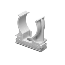 Soporte de presión (Abrazadera), PVC Auto-extinguible, abierto para tubería de 40 mm