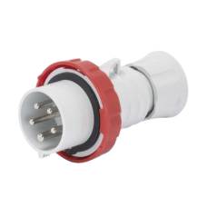 CLAVIJA MÓVIL RECTA HP - IP66/IP67/IP68/IP69 - 3P+N+T 16A 380-415V 50/60HZ - ROJO - 6H - CONEXIONADO DE TORNILLO