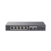 4 en 1: Firewall Nueva Generación, Router, IP PBX (24 usuarios / 8 llamadas), Switch Gigabit de 5 Puertos (4 PoE) y 2 Puertos SFP 2.5 Gigabit