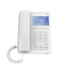 Teléfono IP WiFi Hotelero con pantalla LCD a color, 2 líneas SIP con 2 cuentas, codec Opus, IPV4/IPV6, color blanco, con gestión en la nube GDMS