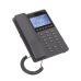 Teléfono IP WiFi Hotelero con pantalla LCD a color, 2 líneas SIP con 2 cuentas, codec Opus, IPV4/IPV6, color negro, con gestión en la nube GDMS
