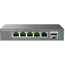 Switch de Red Multi-Gigabit No Administrable / 5 Puertos de2.5 Gbps (4 PoE) / Puerto SFP+ Fibra 1 o 10 Gbps / Montaje en Escritorio o Pared / Plug-and-Play / Tecnología Verde