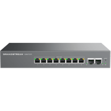 Switch L2 Lite Administrable de 10 Puertos / 8 Puertos Ethernet 2.5 Gigabits / 2 Puertos SFP+ 10 Gigabits / PoE+ 802.3af/at / VLAN 802.1Q / QoS / IGMP Snooping / Montaje en Escritorio o Pared