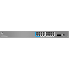 Switch de Red Empresarial L2++ / Serie GWN7800 Pro / 16 Puertos Gigabit PoE 250W / 2 Puertos SFP+ / Gestión Cloud GDMS / VLAN 4K / QoS Avanzado / Seguridad Integral Switch de Red Empresarial L2++ / Serie GWN7800 Pro / 16 Puertos Gigabit PoE 250W / 2 Puertos SFP+ / Gestión Cloud GDMS / VLAN 4K / QoS Avanzado / Seguridad Integral
