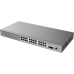 Switch de Red Empresarial L2++ / Serie GWN7800 Pro / 24 Puertos Gigabit PoE 250W / 2 Puertos SFP+ / Gestión Cloud GDMS / VLAN 4K / QoS Avanzado / Seguridad Integral