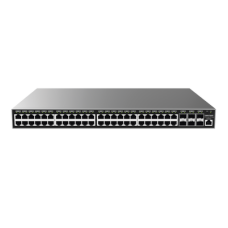 Switch Gigabit PoE+ Administrable / 48 puertos 10/100/1000 Mbps + 6 Puertos SFP+ / Hasta 400W / Compatible con GWN Cloud.