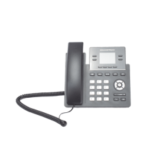 Teléfono IP Grado Operador, 4 líneas SIP con 2 cuentas, puertos Gigabit PoE, pantalla a color 2.4