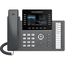 TELÉFONO IP PROFESIONAL DE 12 LÍNEAS / 24 TECLAS DE EXTENSIÓN PROGRAMABLES / WI-FI 6 / POE INTEGRADO / PANTALLA LCD 4.3 PULGADAS / SEGURIDAD DE NIVEL EMPRESARIAL / BLUETOOTH INTEGRADO / COMPATIBLE CON GDMS / AUDIO HD CON NOISE-SHIELD