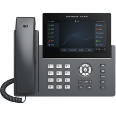 Teléfono IP Wi-Fi, Grado Operador, 12 líneas SIP con 6 cuentas, pantalla táctil  7