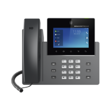 Videoteléfono IP GXV3450 para Android / Pantalla Táctil Capacitiva de 5 Pulgadas 1280 x 720 / Cámara CMOS de 2 Megapíxeles / Wi-Fi 5 y Bluetooth 5.0 / 16 Líneas SIP / PoE/PoE+ / Android 11 / Videoconferencia HD 720p