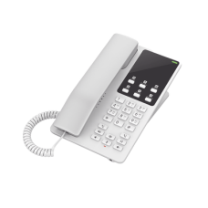 Teléfono IP Hotelero Wi-Fi, 2 líneas SIP con 2 cuentas, codec Opus, IPV4/IPV6, color blanco, con gestión en la nube GDMS