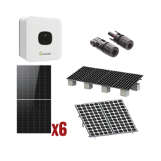 Kit Solar Interconexion  / 3kW  220Vca / Inversor GROWATT/ Montaje Incluido