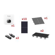 Kit Solar Interconexion  / 6 kW  220Vca / Inversor GROWATT / Montaje Incluido