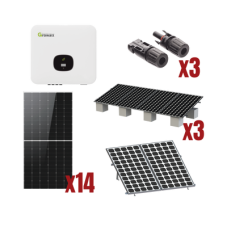 Kit Solar Interconexion  / 8kW  220Vca / Inversor GROWATT / Montaje Incluido