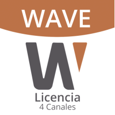 Licencia de 4 Canal de Wisenet Wave Profesional