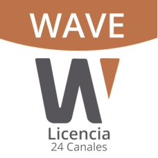 Licencia de 24 Canales de Grabación Wisenet Wave Profesional
