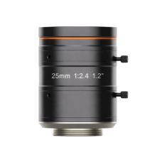 Lente FA Machine Vision / 25MP / Distorsión -0.04% / Montura C / Iris Manual / F2.4-F16 / Ø40 × 58.4 mm (1.57 × 2.3 in) / -10°C a 50°C