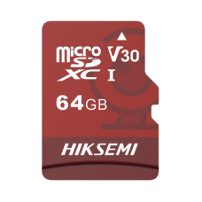 Memoria microSD / Clase 10 de 64GB / Especializada Para Videovigilancia (Uso 24/7) / Compatibles con cámaras HIKVISION y Otras Marcas / 95 MB/s Lectura / 40 MB/s Escritura