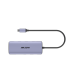 Hub (Adaptador) USB - C / 11 en 1 / 1 Salida HDMI (4K) / 2 Salida USB 2.0 / 2 Salidas USB 3.0 / 1 Salida VGA / 1 Salida SD (Memoria SD) / 1 Salida TF (Micro SD) / 1 Salida de Audio (8 - 48 KHz) / 1 Salida RJ45 / 1 Entrada USB - C (Carga Rapida)