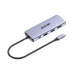 Hub (Adaptador) USB - C / 8 en 1 / 1 Salida HDMI (4K) / 1 Salida USB 2.0 / 3 Salidas USB 3.0 / 1 Salida SD (Memoria SD) / 1 Salida TF (Micro SD) / 1 Entrada USB - C (Carga Rapida / 100 Watts)