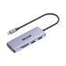 Hub (Adaptador) USB - C / 8 en 1 / 1 Salida HDMI (4K) / 1 Salida USB 2.0 / 3 Salidas USB 3.0 / 1 Salida SD (Memoria SD) / 1 Salida TF (Micro SD) / 1 Entrada USB - C (Carga Rapida / 100 Watts)