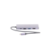 Hub (Adaptador) USB - C / 8 en 1 / 1 Salida HDMI (4K) / 1 Salida USB 2.0 / 3 Salidas USB 3.0 / 1 Salida SD (Memoria SD) / 1 Salida TF (Micro SD) / 1 Entrada USB - C (Carga Rapida / 100 Watts)