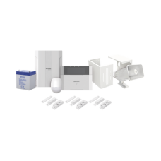 KIT Panel de Alarma AX HYBRID PRO / 1 Panel Híbrido / 1 Monitor LCD / 2 PIR / 3 Contactos Magnéticos / 1 Sirena / 1 Gabinete para Sirena / 1 Batería 12 vcc 4.5 Amp