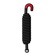 Resorte ROJO para Barreras Vehiculares Hikvision DS-TMG520 / Refacción