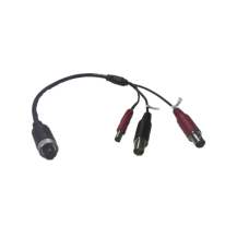 Cable Adaptador Tipo Aviación a BNC para Cámaras en DVR Móvil HIKVISION / 30 cm de Largo