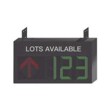 Guía de Estacionamiento Interior / Ideal para Pasillos y Áreas de Control de Estacionamientos / RS485- RJ45 / Indicador Numérico / Flecha Dinámica