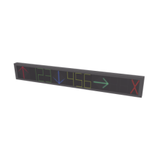 Guía de Estacionamiento Interior / Ideal para Pasillos y Áreas de Control de Estacionamientos / RS485- RJ45 / Indicador Numérico / Flecha Dinámica / 9 Dígitos / 2 Direcciones