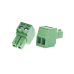 Bornera Verde Conector Macho de 3.5 mm para Paneles de Acceso, Cámaras, Múltiples Dispositivos/ 2 Tornillos