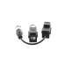 Kit de Transceptor (Balluns) TURBOHD con Boton Push / Hasta 8 MP (4K) / 100% Cobre / Soporta HD-TVI / AHD / CVI / CVBS / Audio por Coaxitron / Datos para Menu de Configurar de Cámaras