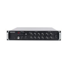 Amplificador de Red |  4 Zonas de 250W | 100V/70v | Calendarización de eventos | Biblioteca de Materiales de Audio | Entrada de Alarma | Hik-Connect /Hikcentral profesional