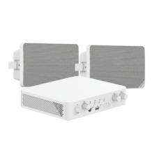 Kit de Audio | 70/100V | 2 Altavoces de pared | Bluetooth | Color Blanco | Hik-Connect