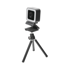 Cámara Web ALTA DEFINICIÓN (1080p) / Aro de Luz Interconstruido / Gran Angular / Micrófono Integrado / Conector USB de 2 mts / Fácil de Instalar / Reducción de Ruido Inteligente